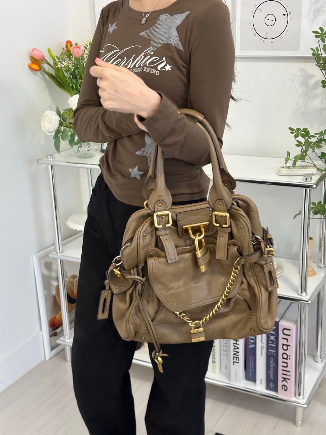 [A+ 정품] 끌로에 패딩턴백 브라운 라지 상품이미지10