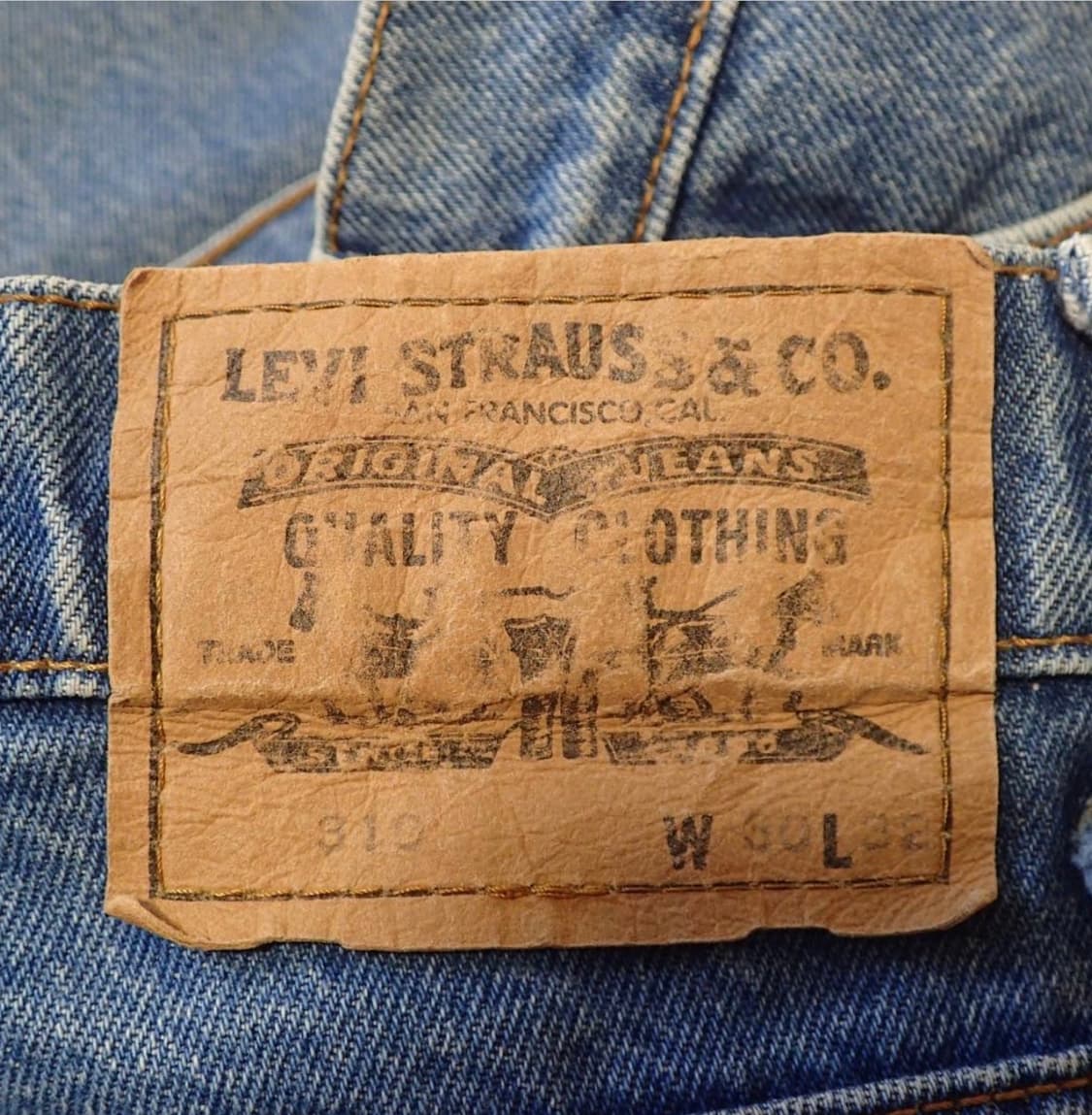 90s 리바이스 310 일제 오렌지탭 데님 팬츠 상품이미지4