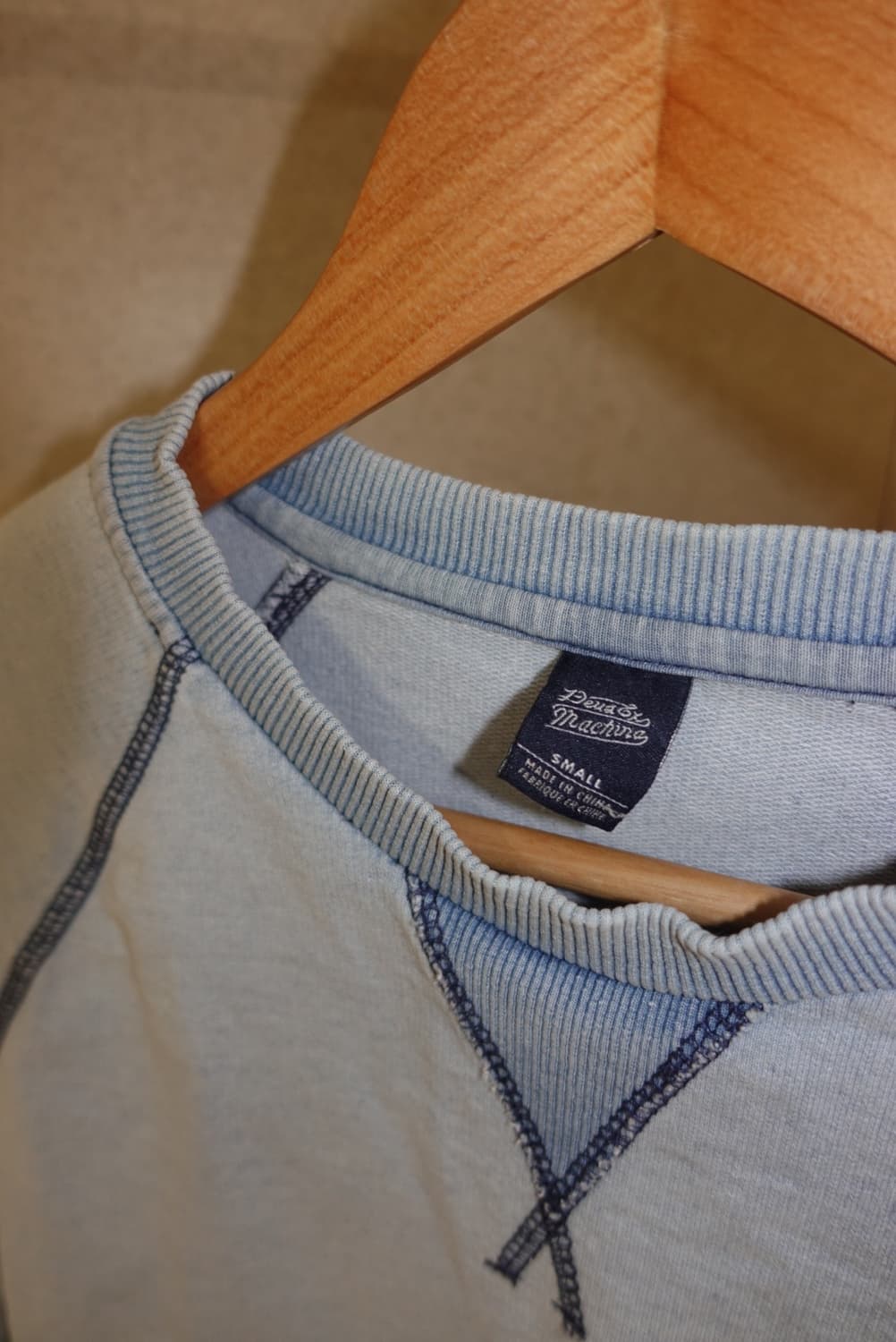 데우스 맨투맨 빈티지스카이블루 남자 S 상품이미지5