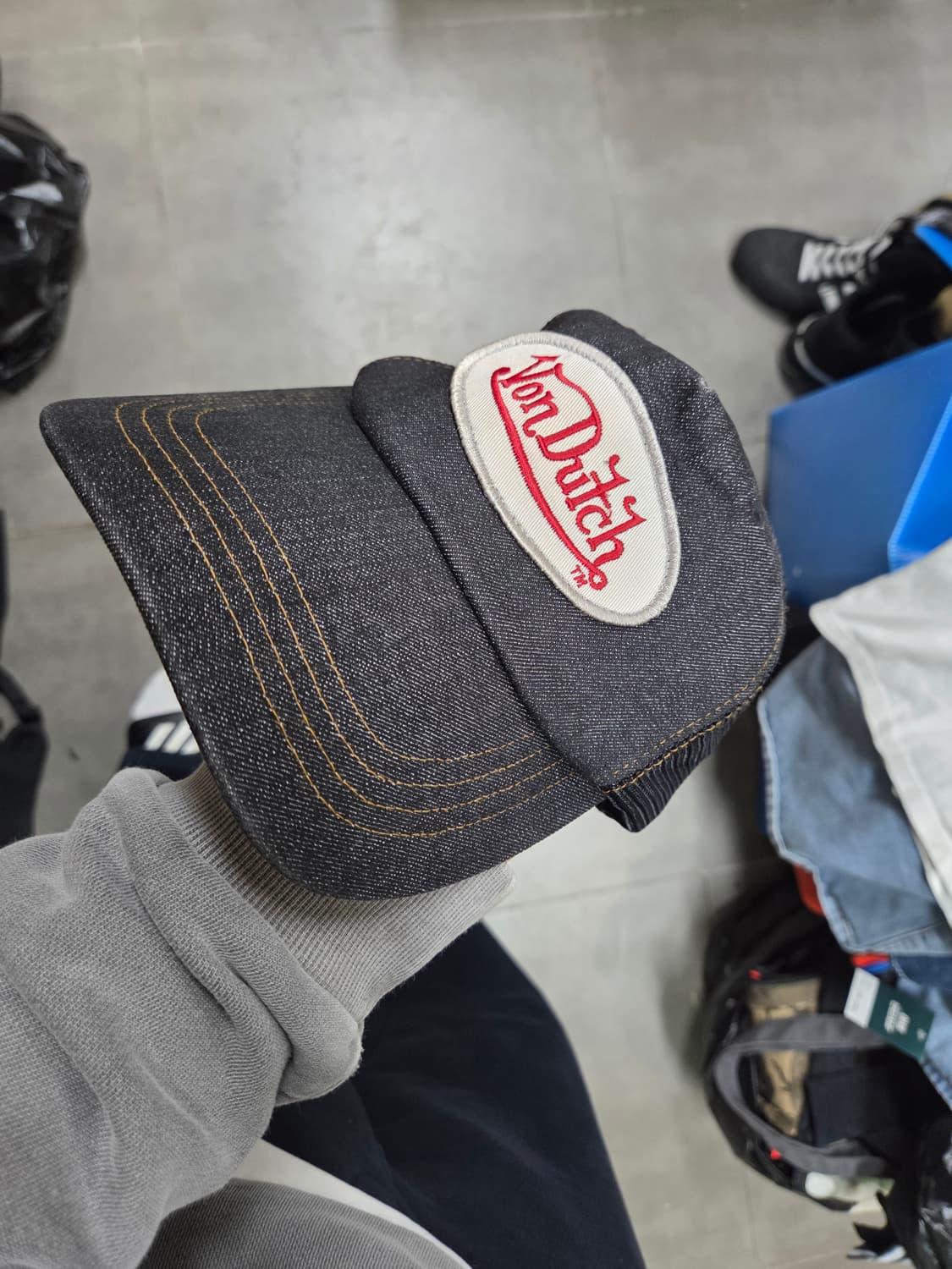 본더치 빈티지 데님 트러커 메쉬 모자 프리  상품이미지7