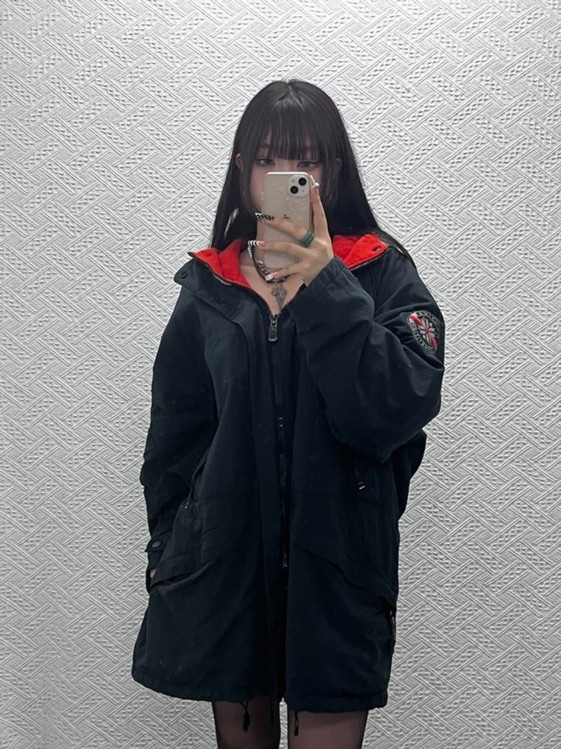 노티카 올드스쿨 레트로 캐주얼 오버핏 기모 바람막이 L C10344 상품이미지1