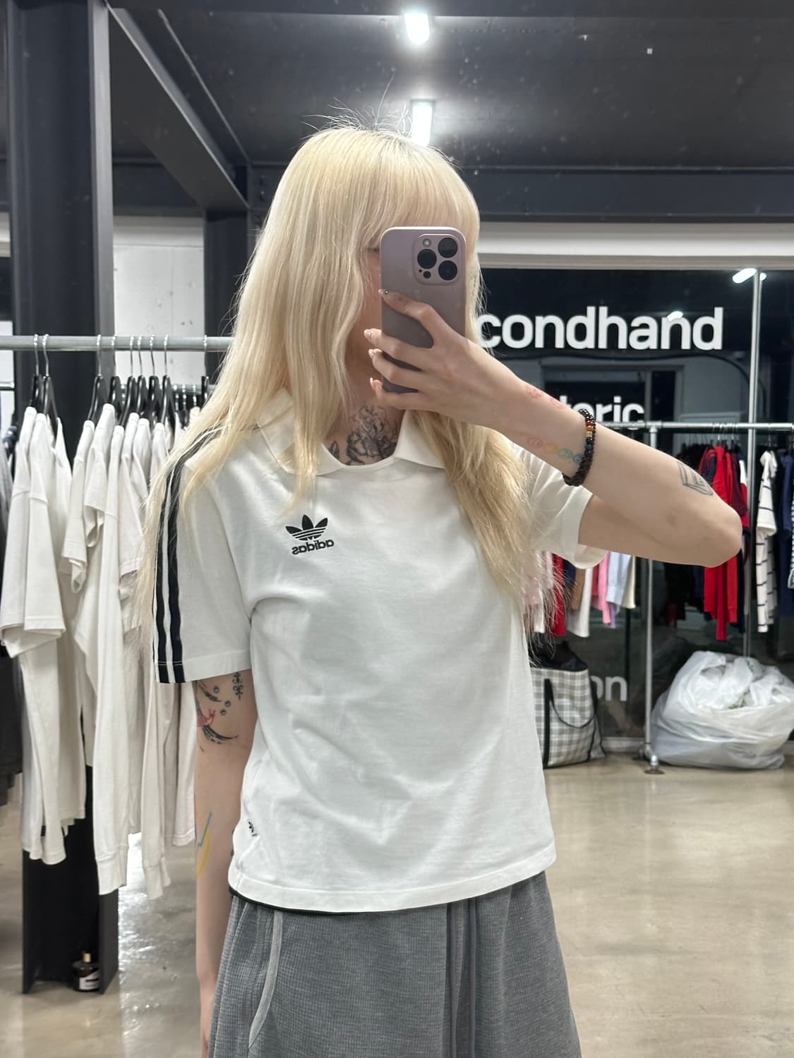 아디다스 카라 폴로티 반팔 화이트  상품이미지3