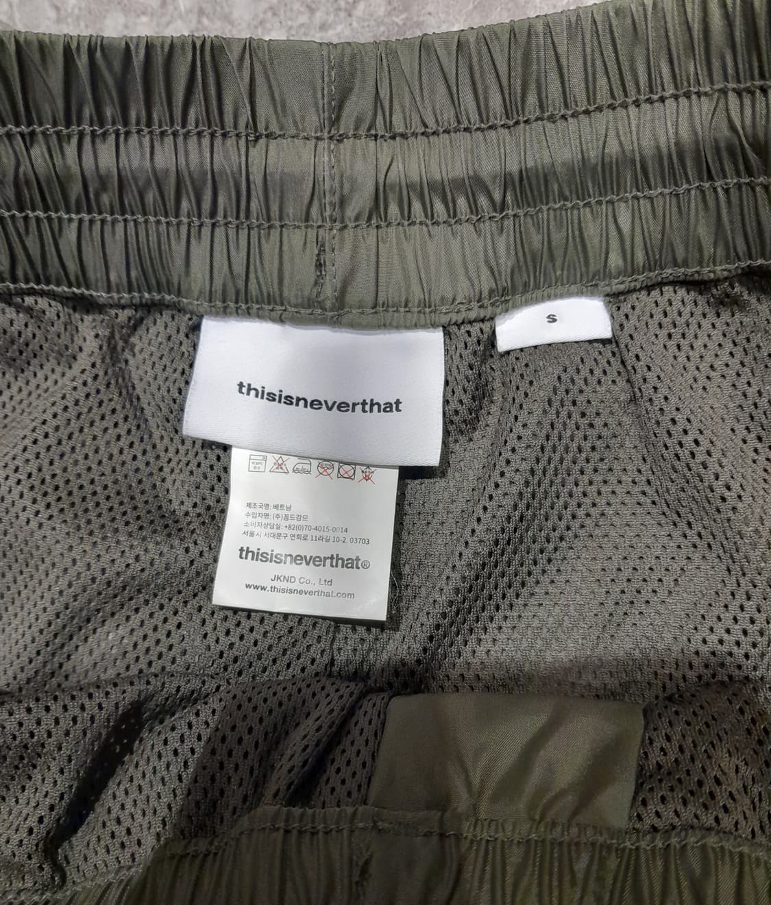 💥디스이즈네버댓 트레이닝 카고 팬츠 올리브 카키 (S)
 상품이미지7