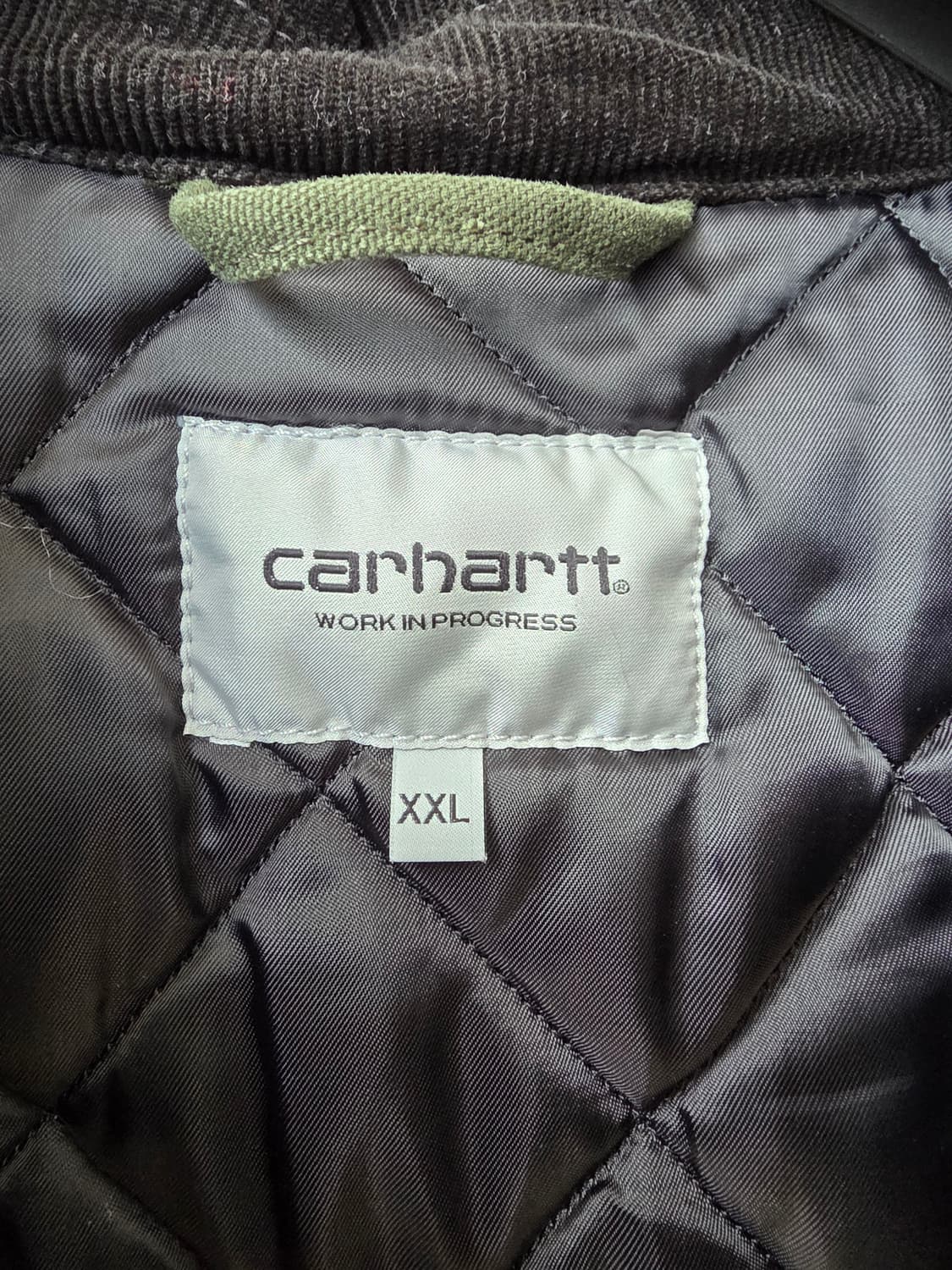 칼하트 WIP OG 디트로이트 자켓 올리브 블랙 스톤 캔버스 상품이미지4