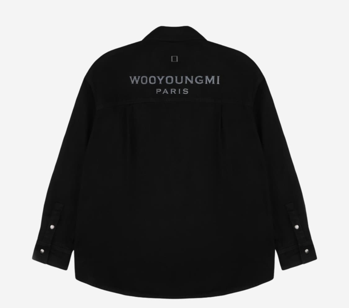우영미 데님 백로고 셔츠 판매합니다 상품이미지1