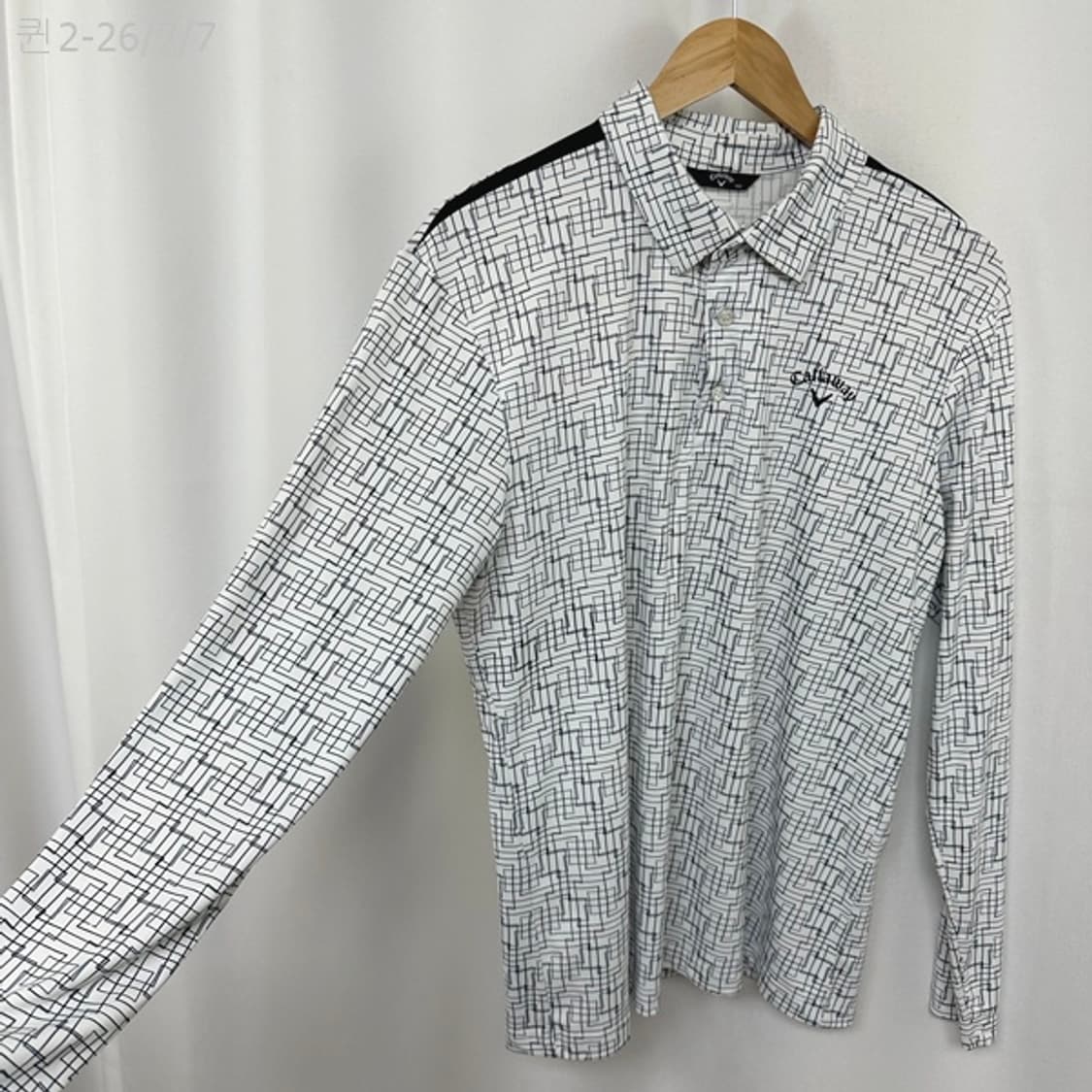 캘러웨이 남자골프  얇은 스판 긴팔티 100  GJ 상품이미지3