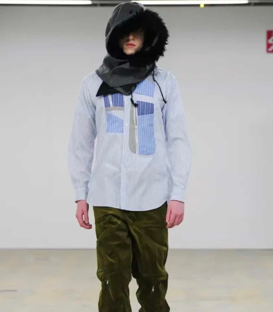꼼데가르송 셔츠라인 후드 그레이 악세사리 comme des garcons 상품이미지1