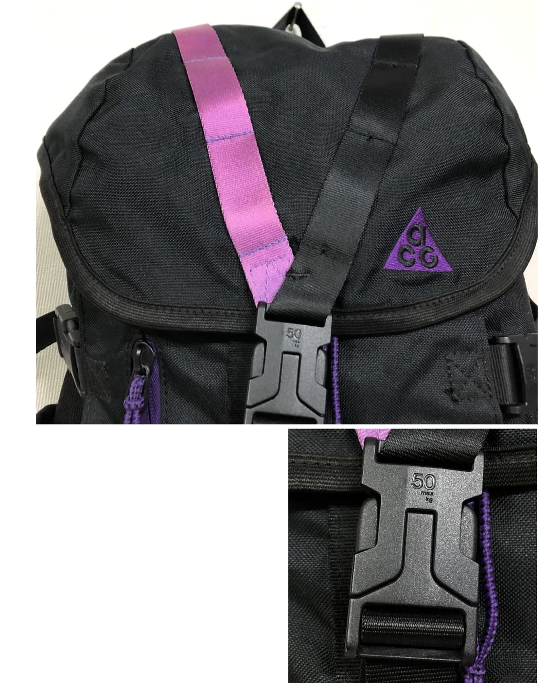 나이키ACG 유틸리티 고프코어 백팩 여행배낭 (노트북수납O) _ 블랙퍼플 상품이미지2