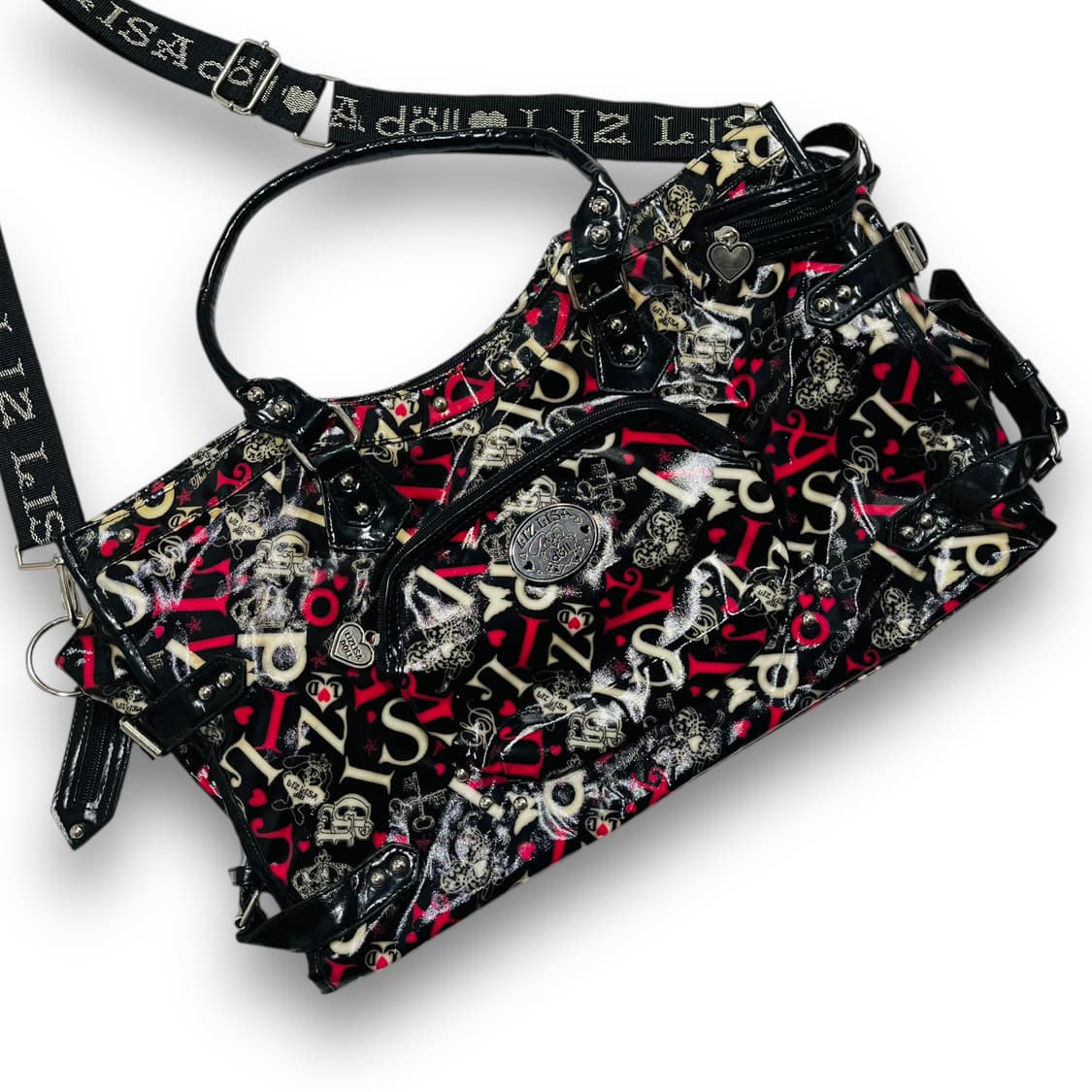 리즈 리사 돌 러블리 아트 글로시 보스턴 다용도 크로스백 상품이미지3