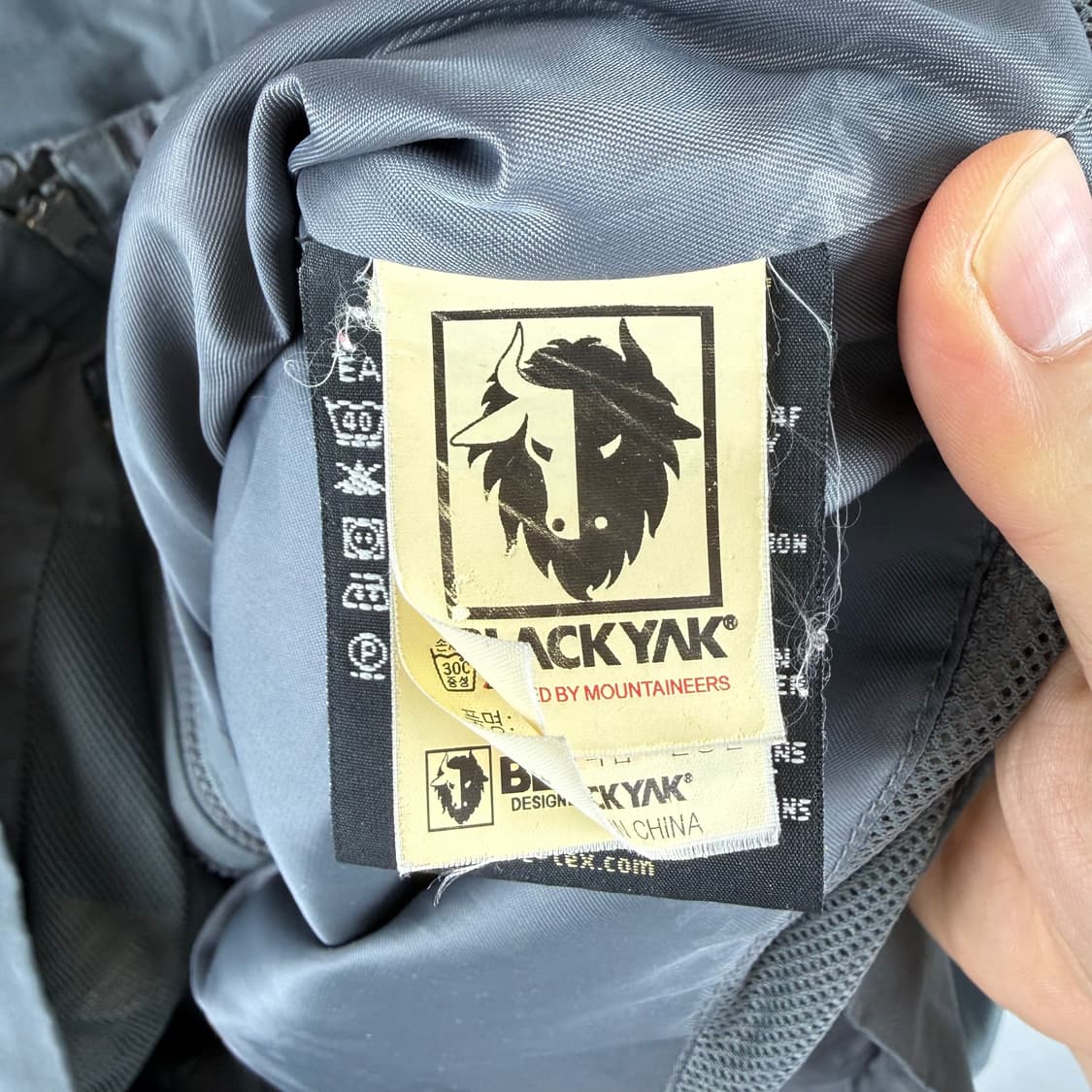 95) 블랙야크 고어텍스 바람막이 자켓 차콜 상품이미지6