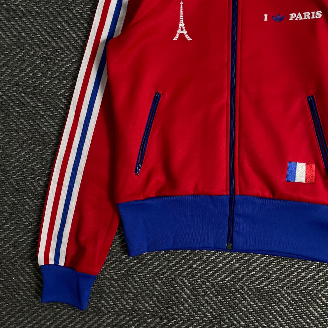 아디다스 파리 올림픽 빅로고 크롭 트랙탑 져지o 3105 상품이미지4