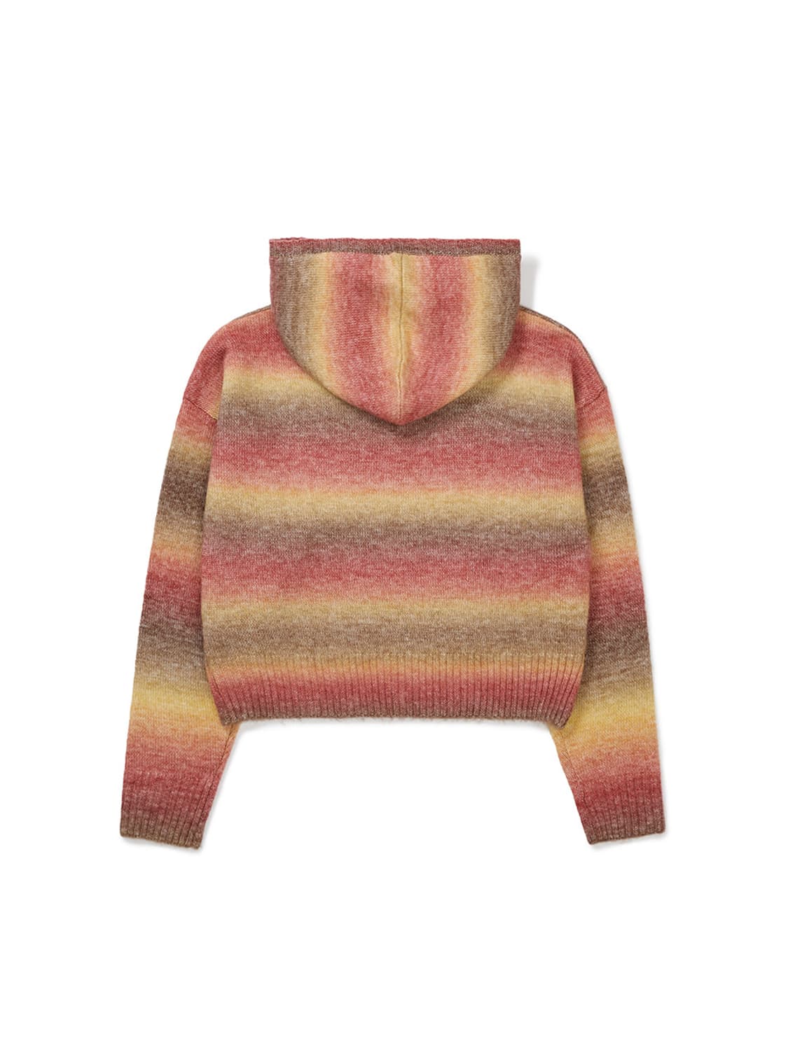 Gradation Knit Hoodie Brown 상품이미지2