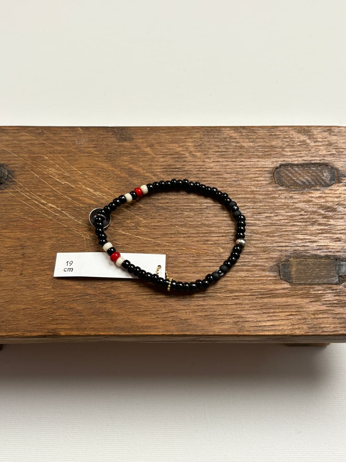 SILVER925 CONCHO & BEAS BRACELET (블랙) 상품이미지3