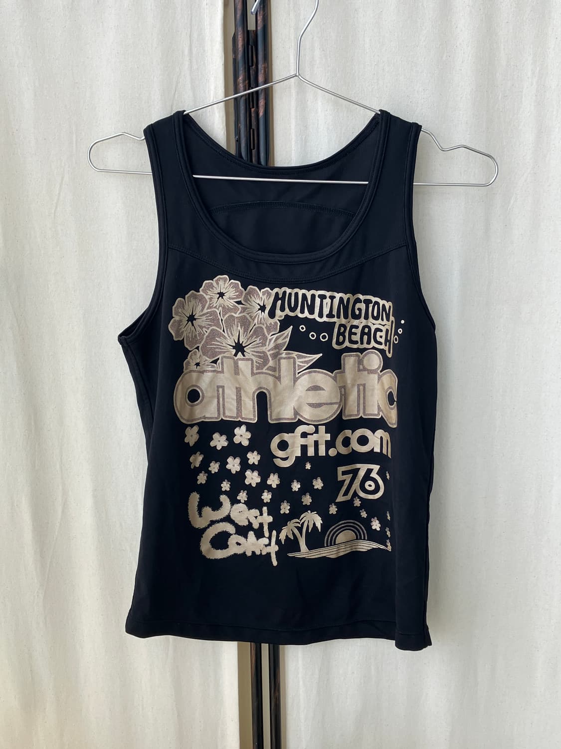  black flower twinkle sleeveless 상품이미지1