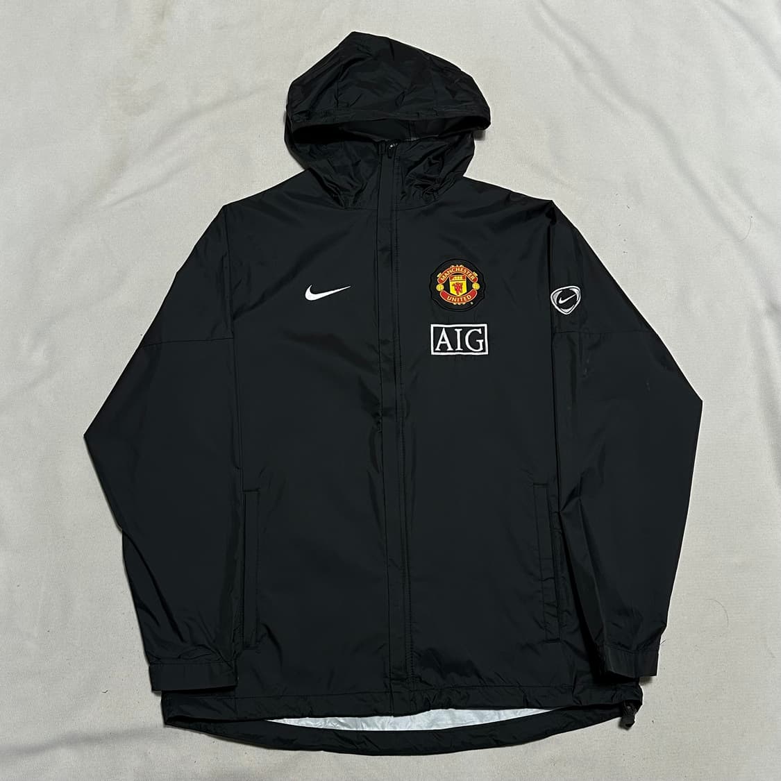 M 나이키 AIG 맨체스터유나이티드 블랙 바람막이 상품이미지2