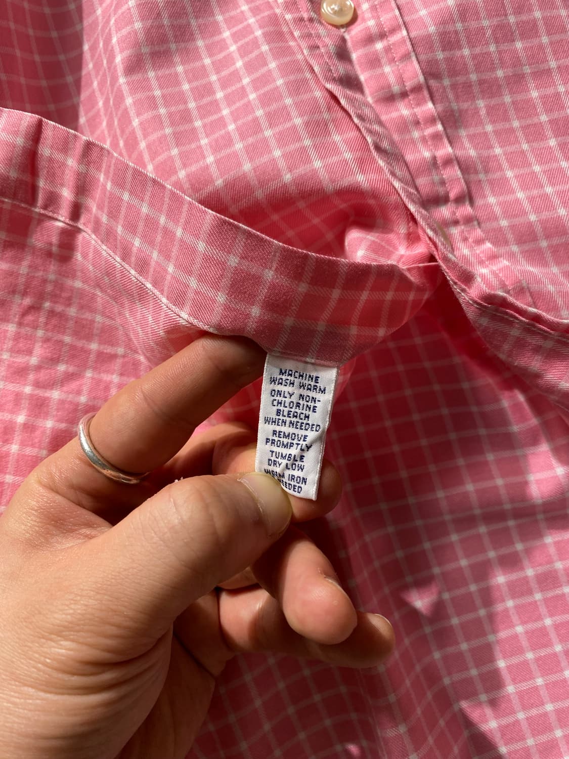 [M]90s Polo Ralph Lauren 폴로 핑크 체크셔츠 상품이미지5