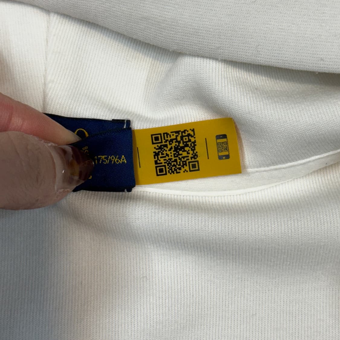 M) 폴로 랄프로렌 화이트 후드 집업 신형 큐알탭 상품이미지8