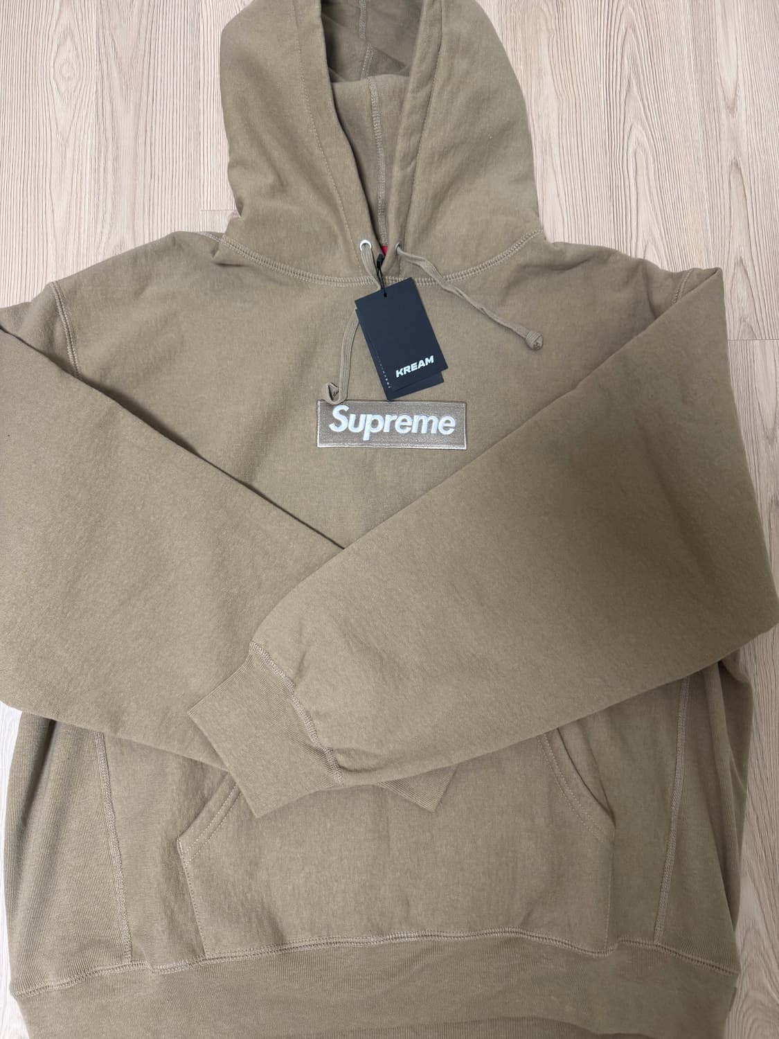 23FW 슈프림 박스로고 후드 샌드 상품이미지1