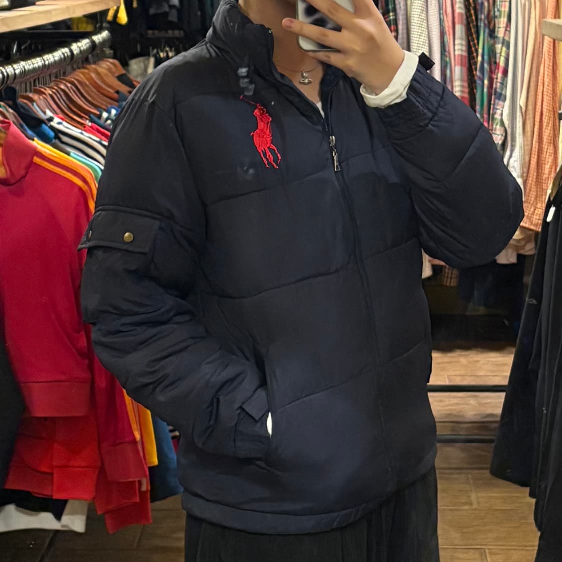 [HI] VTG Polo 경량패딩 네이비 상품이미지5