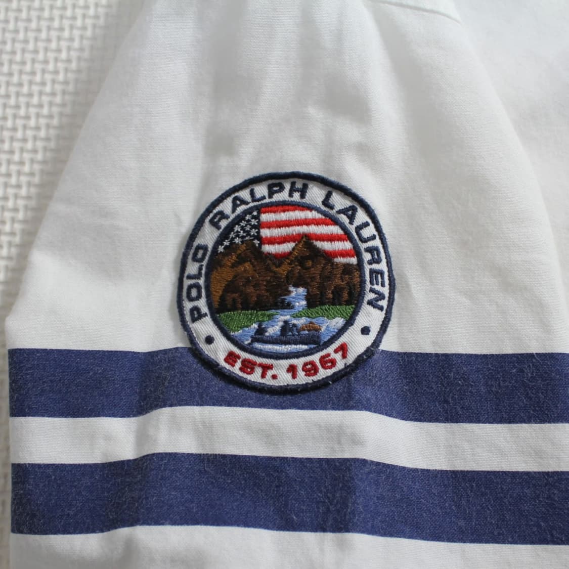 Polo 폴로 랄프로렌 한정판 인터내셔널 에어라인 패치 옥스포드 셔츠 상품이미지5