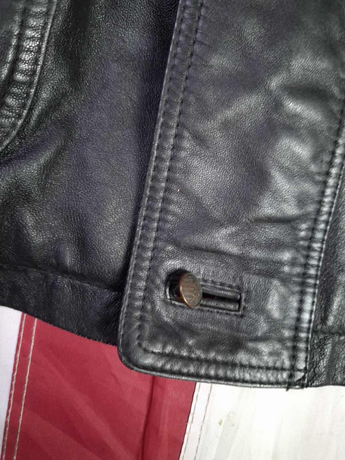 오리지날 80's 국내산 입셍로랑 리얼램스킨 반코트 상품이미지7