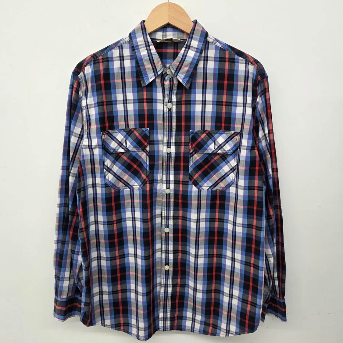 리바이스 체크 남방 셔츠 남L 상품이미지2