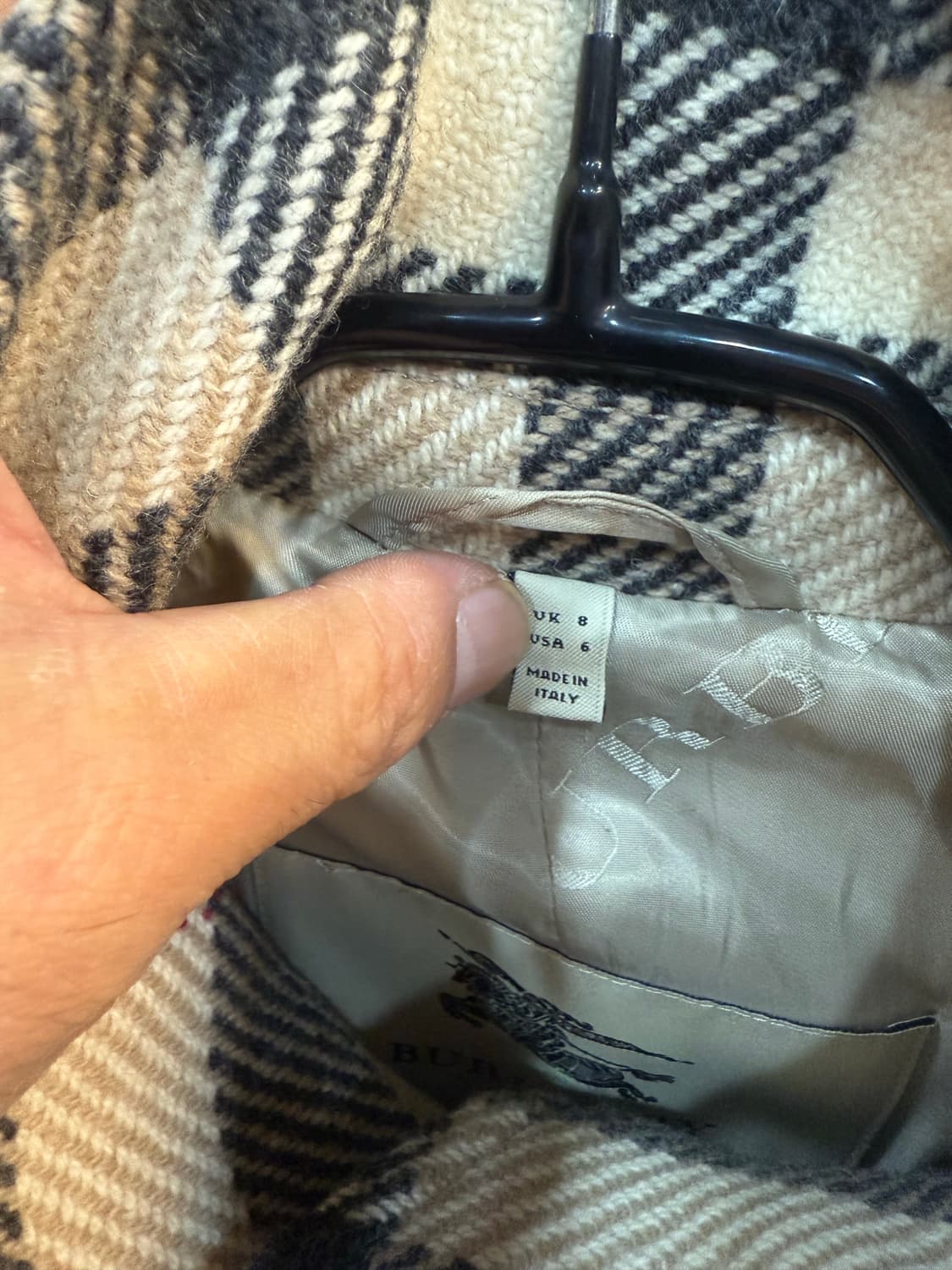 40/66 정품 버버리 노바체크 코트 팝니다 상품이미지3