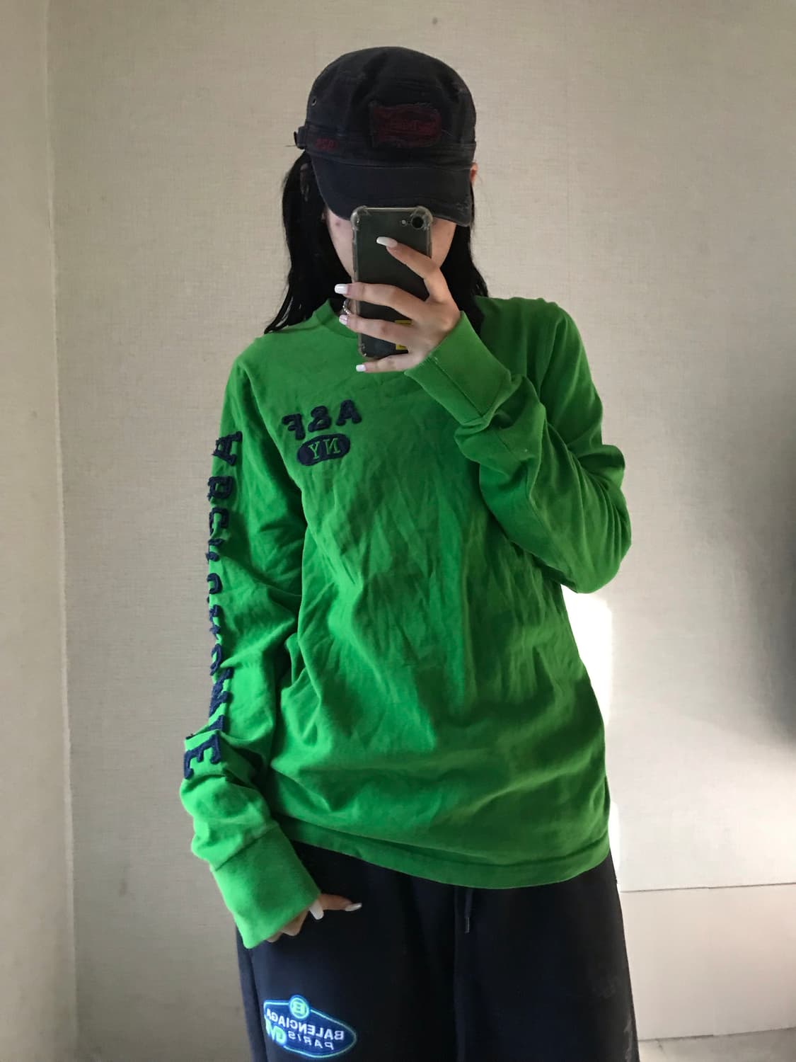 아베크롬비 그린 스티치 롱슬리브 상품이미지3