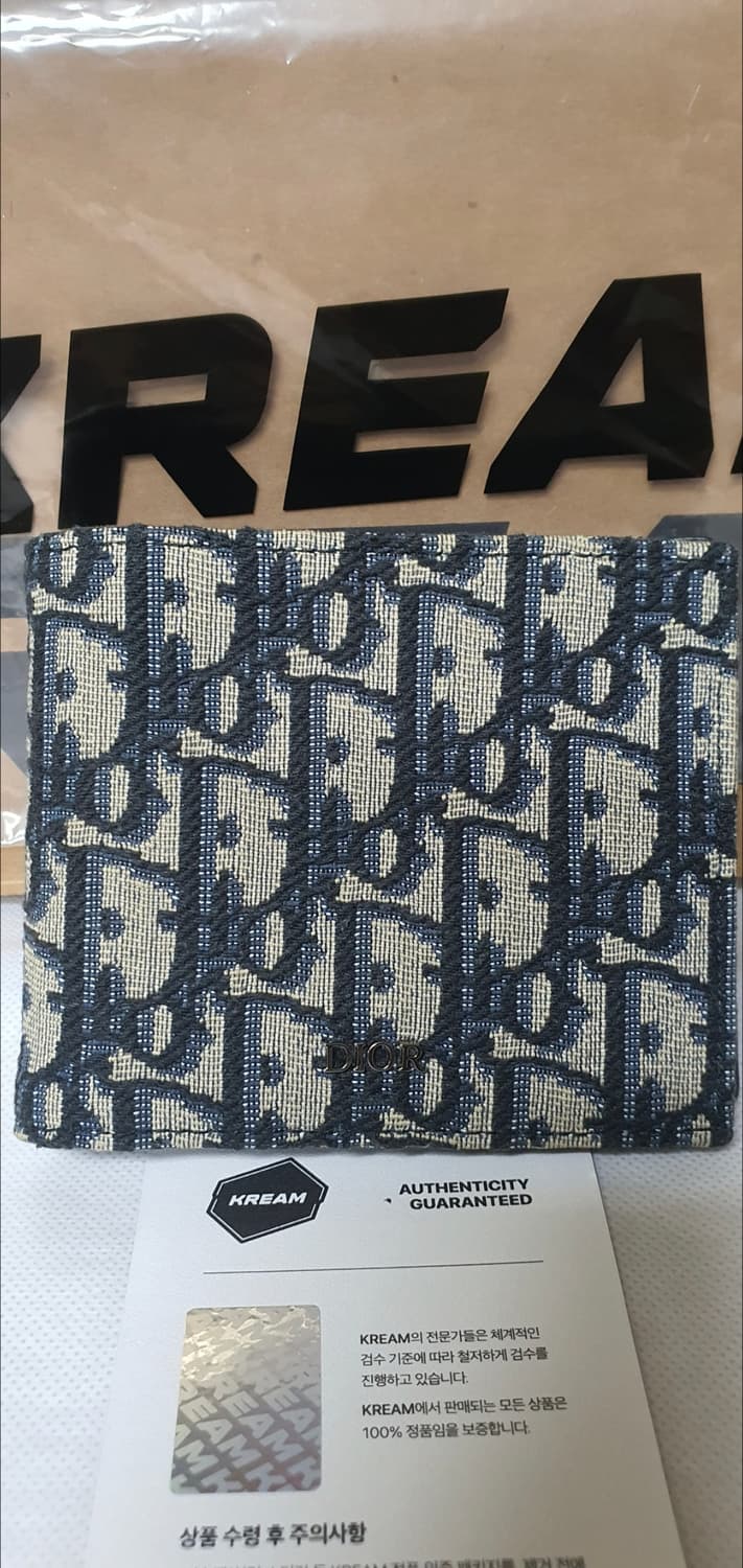 디올 오블리크 반지갑/지갑 새상품급 정품(감정O) 상품이미지2