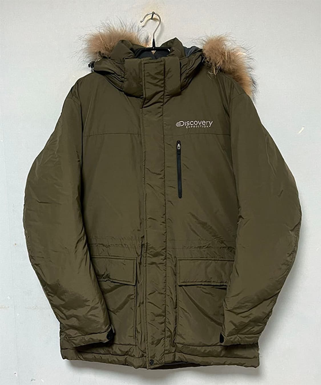디스커버리 남자 패딩점퍼 덕다운 캐주얼 카키 L 100 상품이미지1