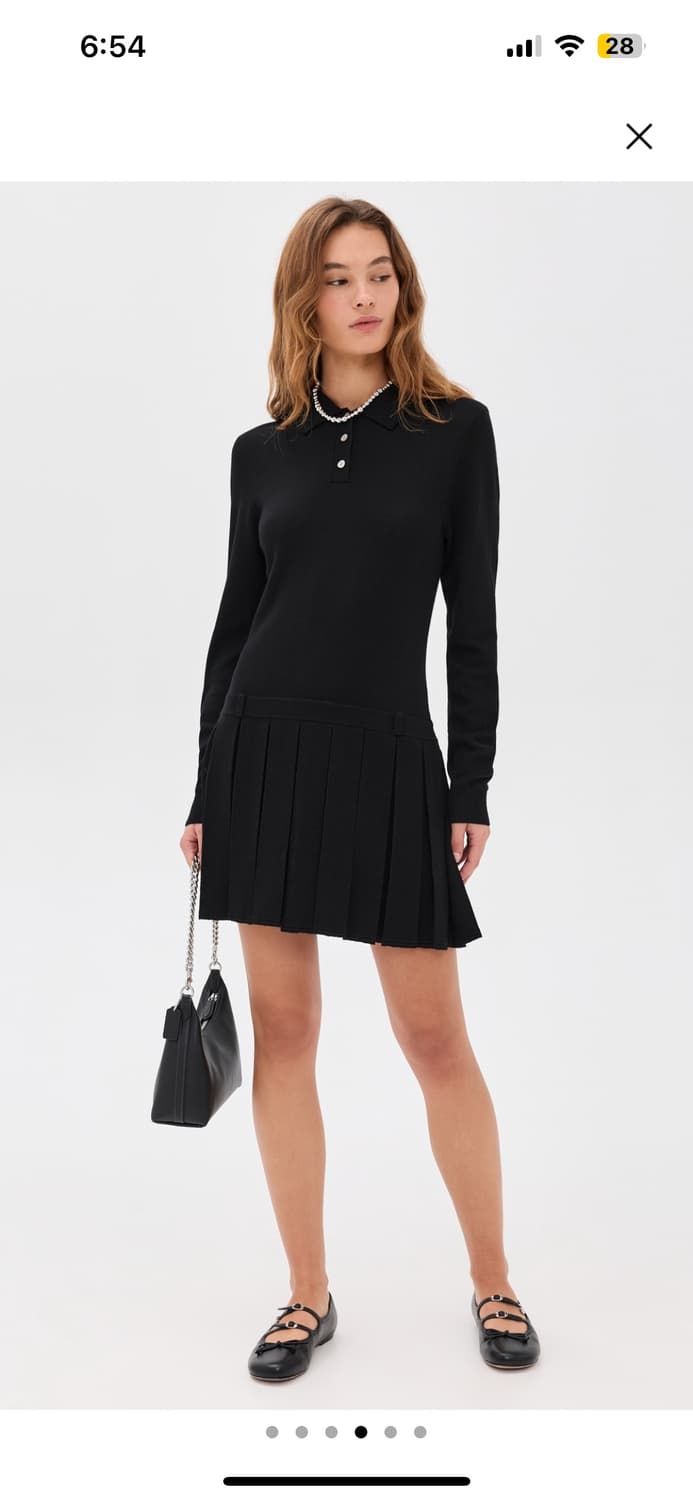 [S,M]샌디리앙 25fw Hague 니트 드레스/블랙 상품이미지5