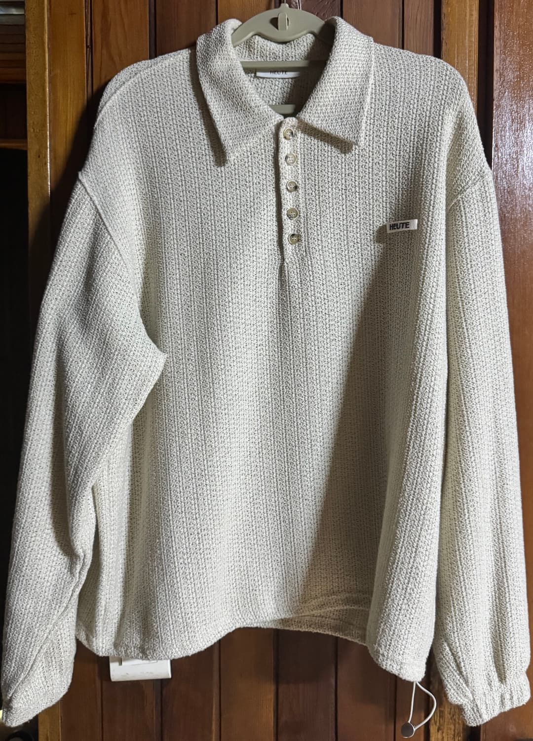 호이테 HET LOGO TWEED STRAW POLO (BEIGE) 상품이미지4