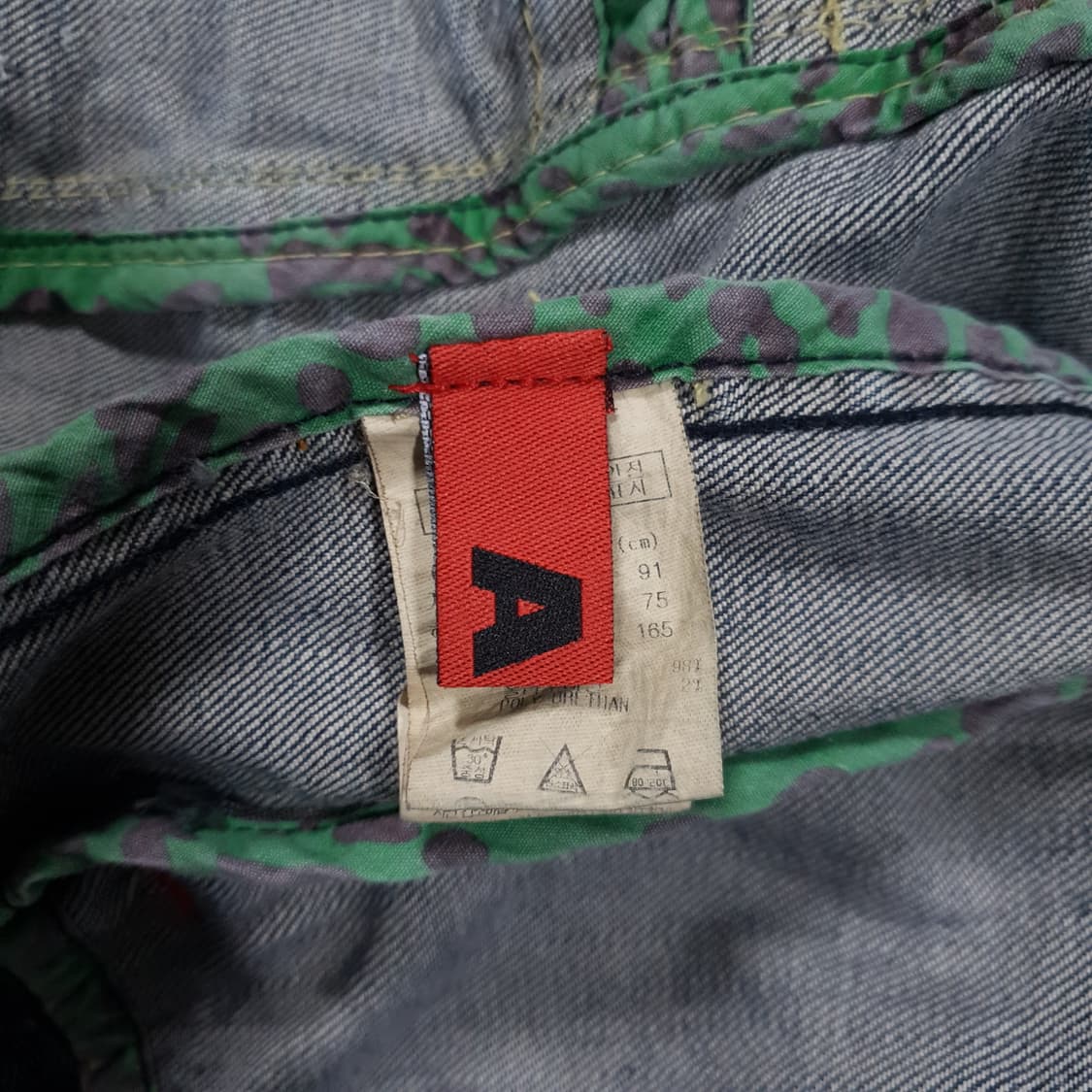 여성 M (55) A6 진스 워싱 데님 후드 트러커 자켓 인디고 상품이미지8