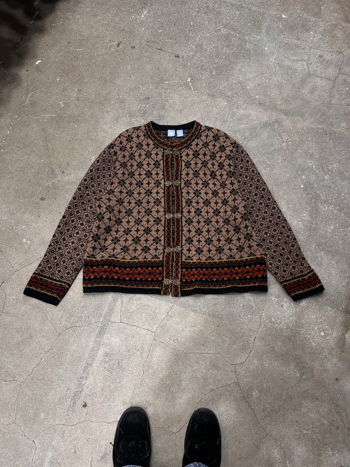 FROST NORWAY FAIR ISLE 노르딕 울 니트 가디건 상품이미지1