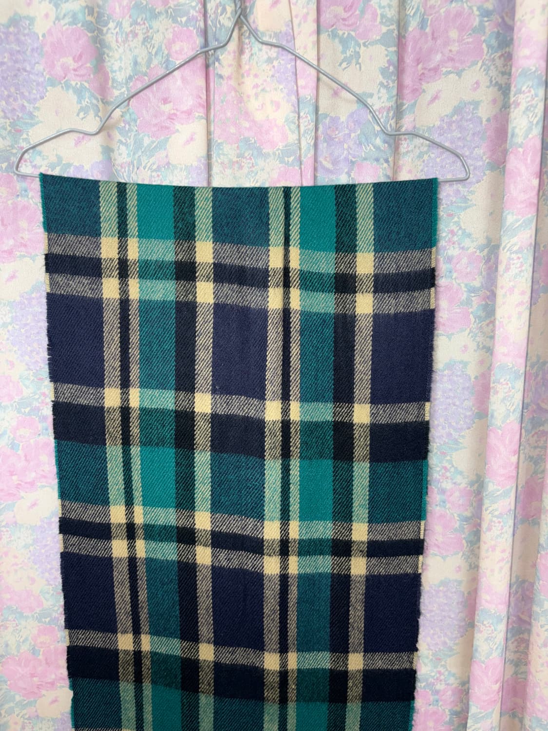 블루 체크 머플러 상품이미지6