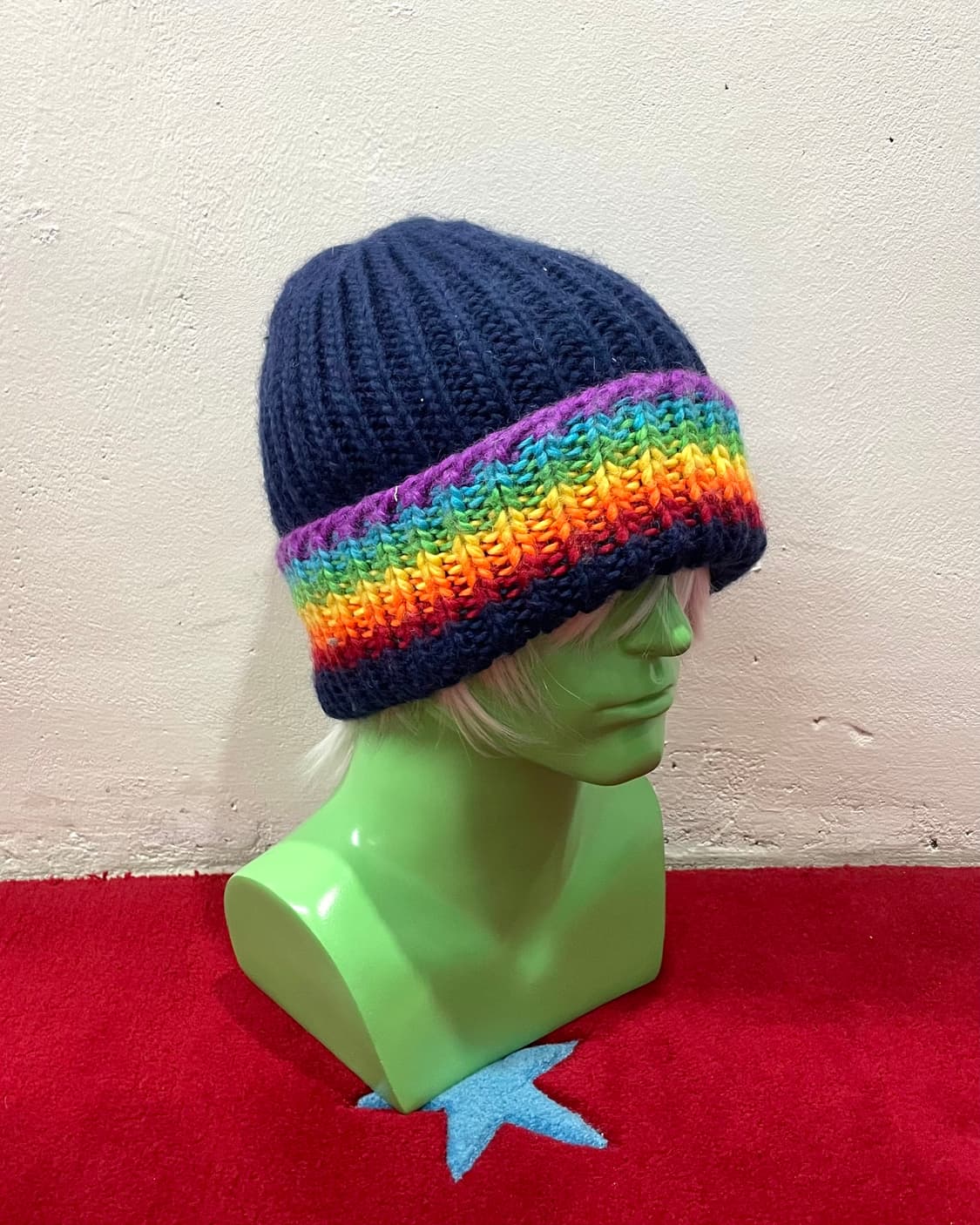 Rainbow big beanie 상품이미지1