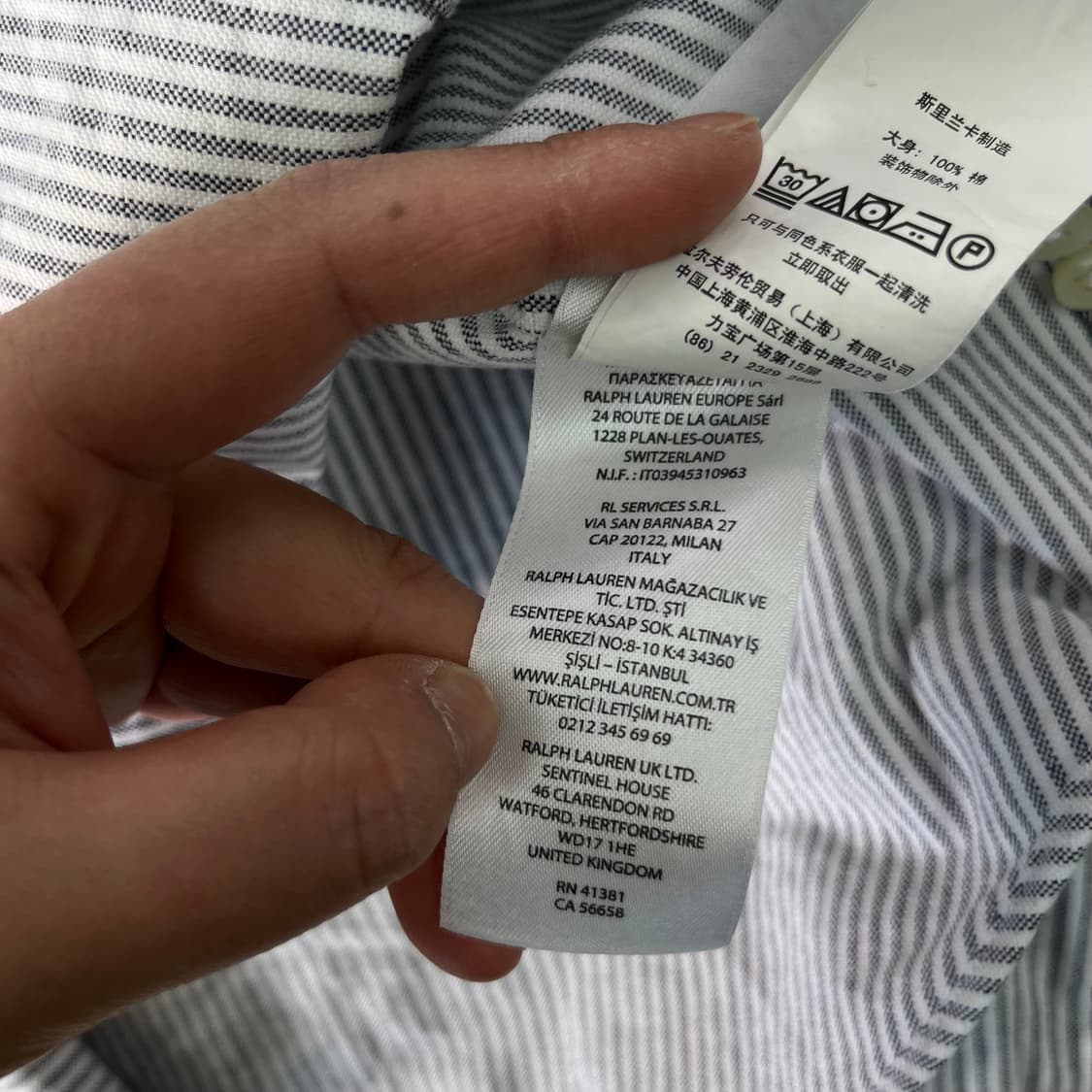 95 폴로랄프로렌 신형라벨 스트라이프 셔츠  상품이미지7