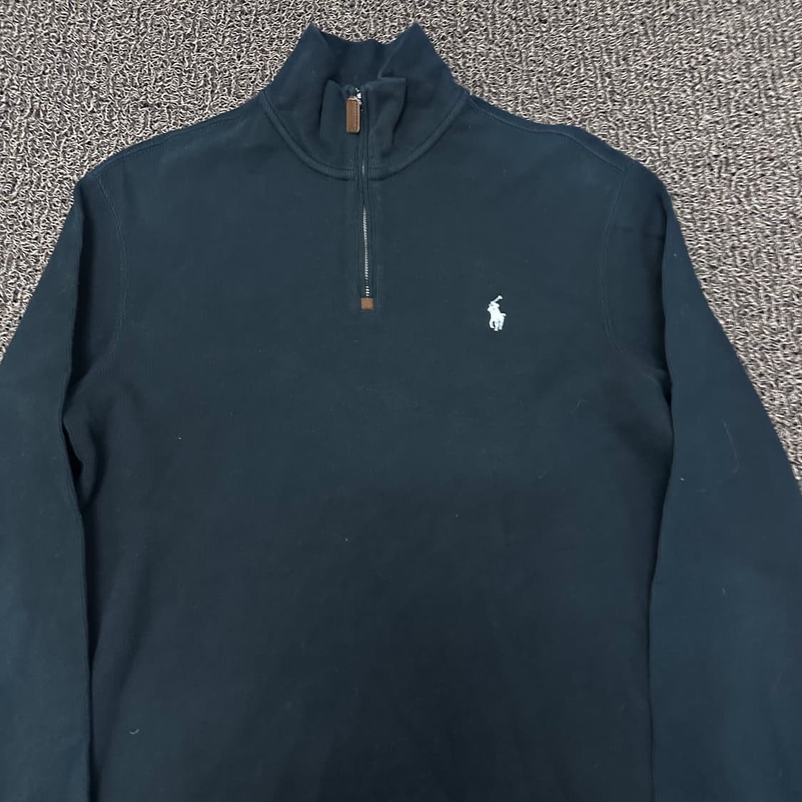 POLO 폴로 랄프로렌 반집업 니트 블랙 M 상품이미지2