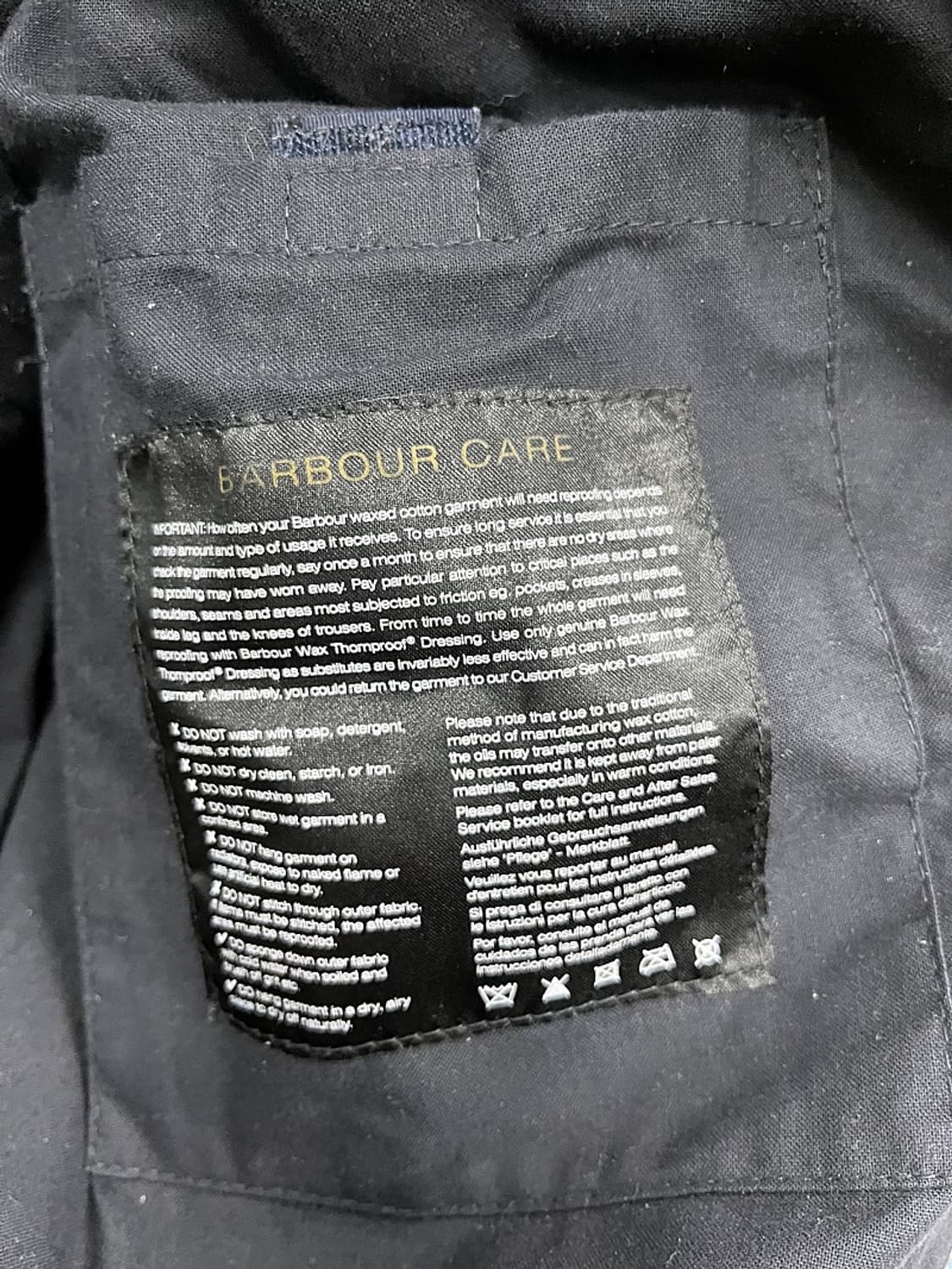 105) 바버 오일워싱 왁스코트  상품이미지9