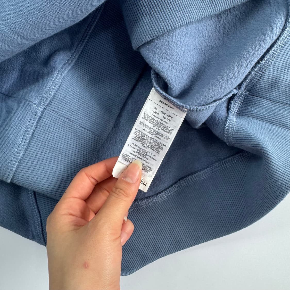 Columbia 콜롬비아 카모 로고 블루 맨투맨 상품이미지6