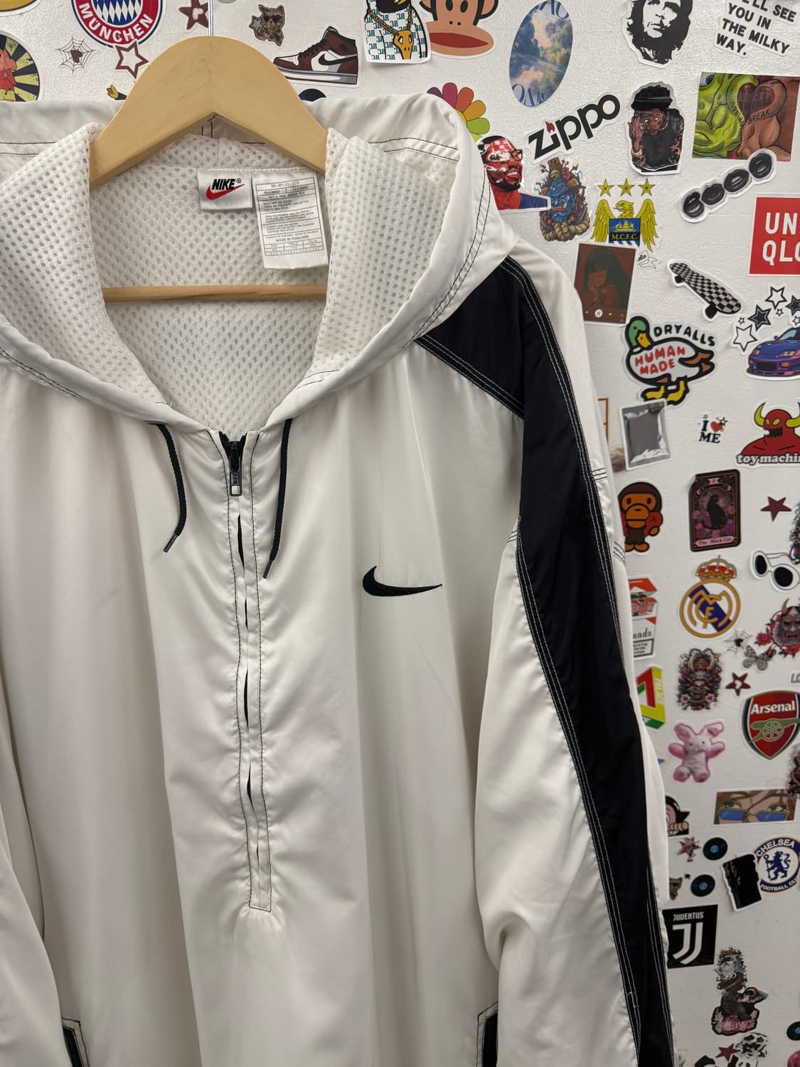 나이키 올드스쿨 스우시 사이드라인 풀오버 바람막이 XXXXL 상품이미지5