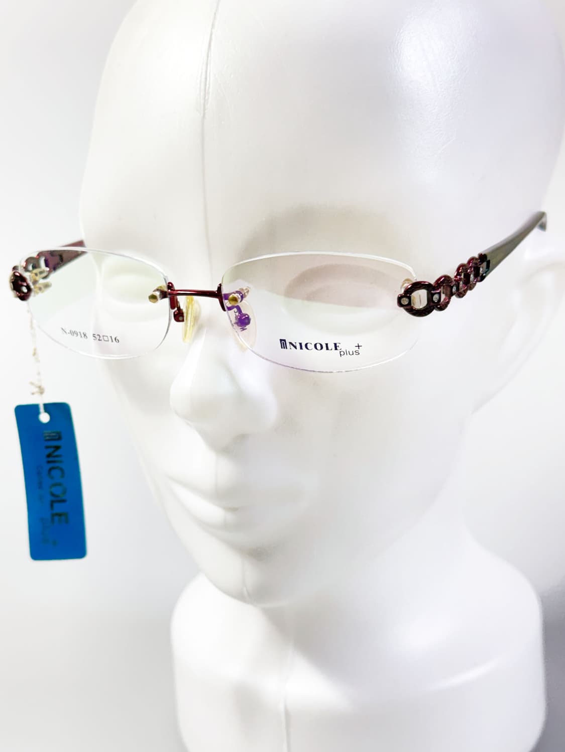 NICOLE PLUS 무테 오벌 메탈 프레임 빈티지 안경 상품이미지8