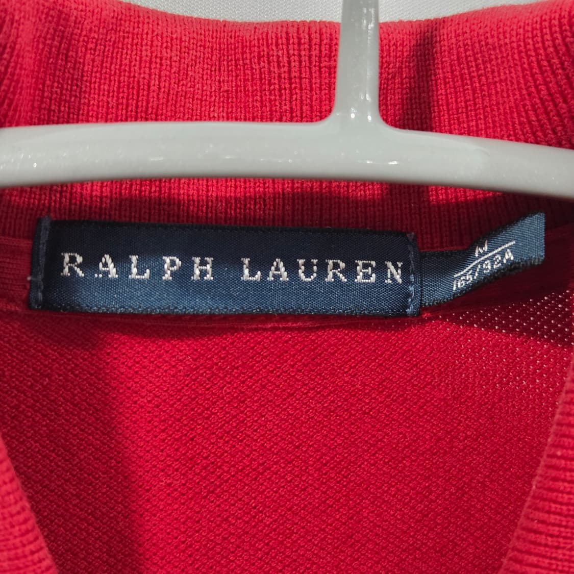 폴로랄프로렌 우먼 빅포니 피케 카라 레드 원피스 M  상품이미지3