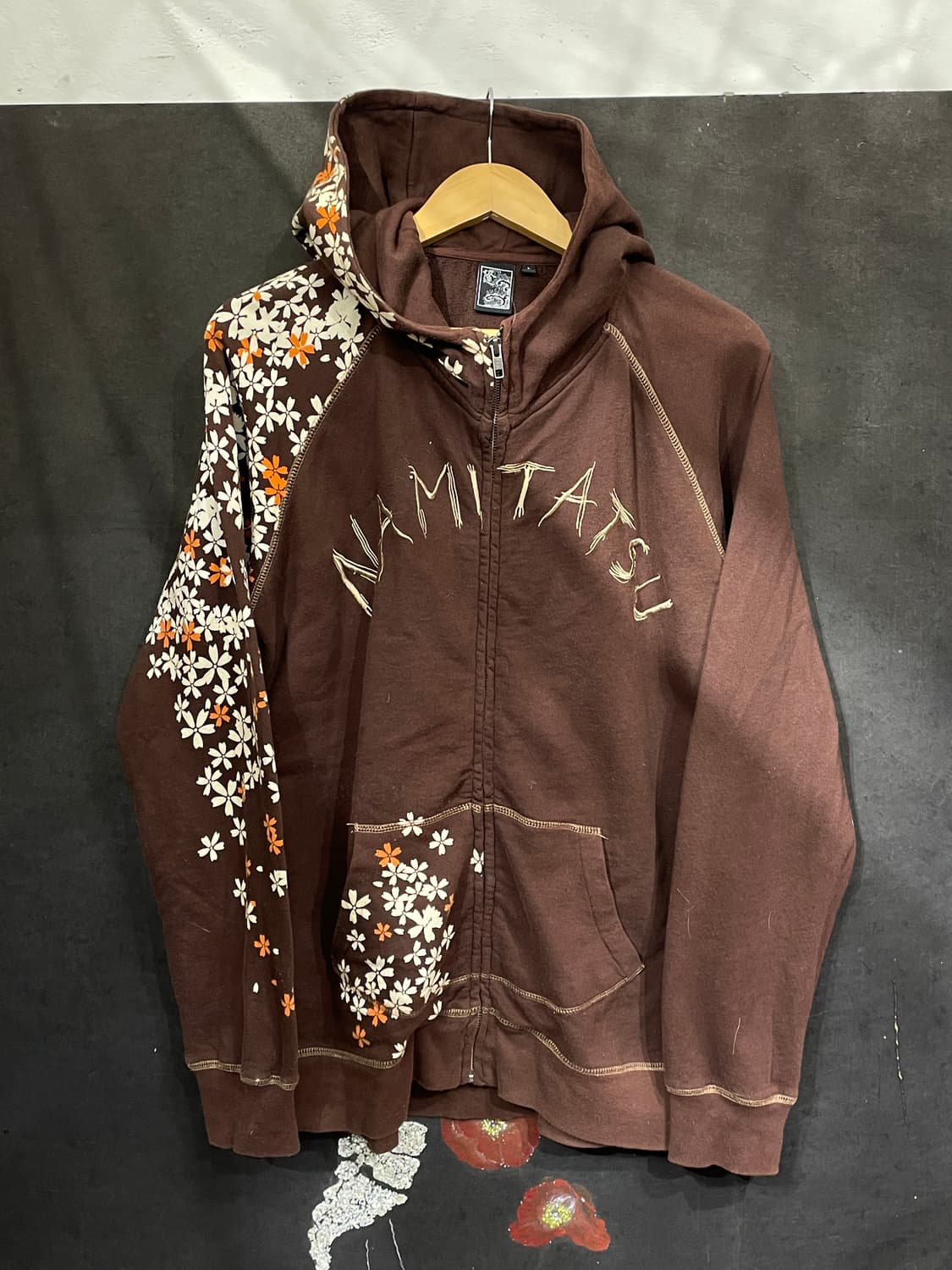 대대장 일본빈티지 오리엔탈 프린팅 스카잔 후드집업 L 상품이미지7