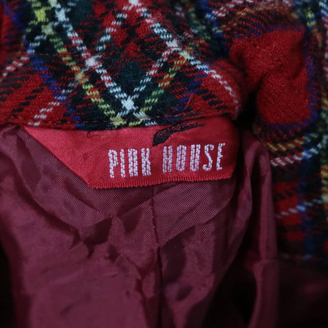 핑크하우스 레드 하이웨스트 울 혼방 팬츠 60592 상품이미지9