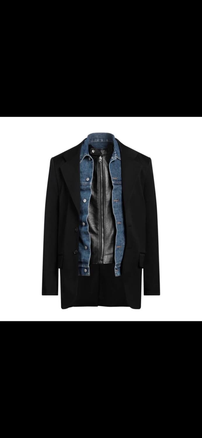 메종마르지엘라MM6 레이어드 싱글 브레스티드 블레이저 상품이미지7