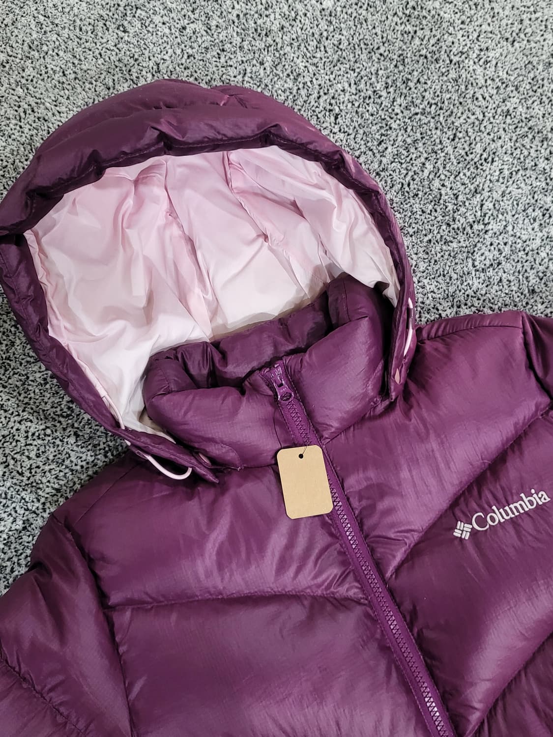 컬럼비아(COLUMBIA) 퍼플 컬러 패딩  상품이미지2