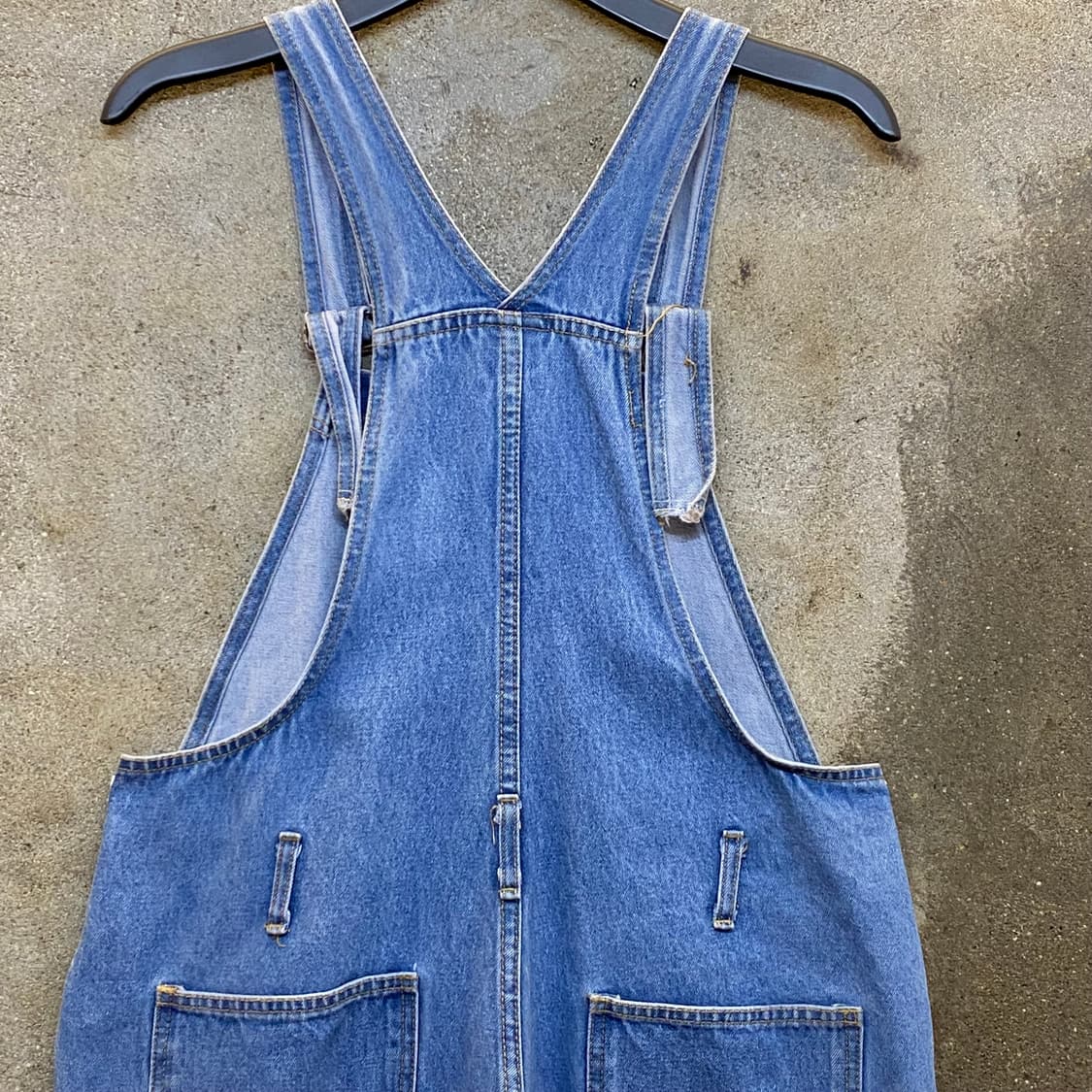 90s Made in USA 빈티지 루니툰 데님 오버롤 반바지 상품이미지7