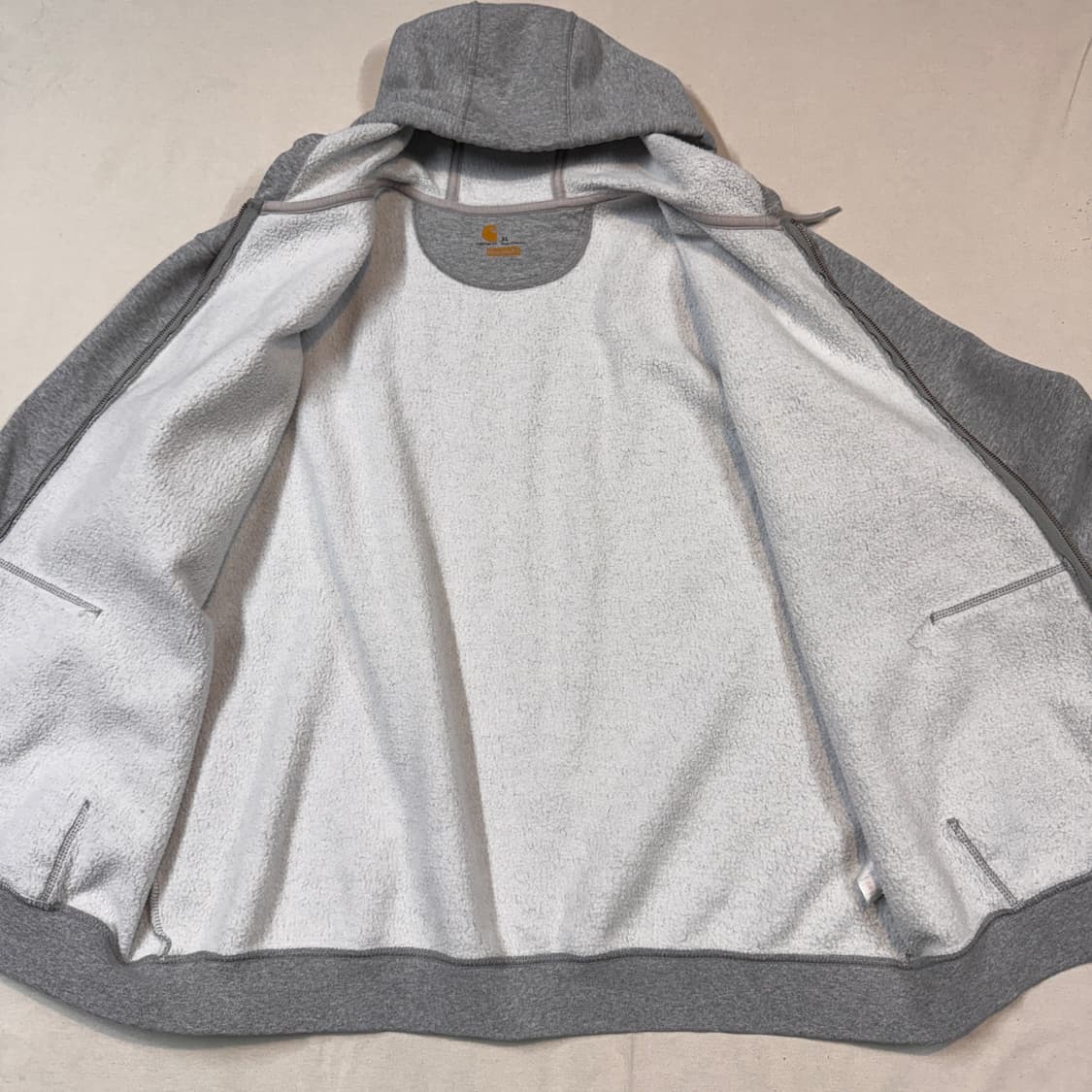 XL) 칼하트 미드웨이트 오리지널핏 후드집업 그레이 상품이미지5
