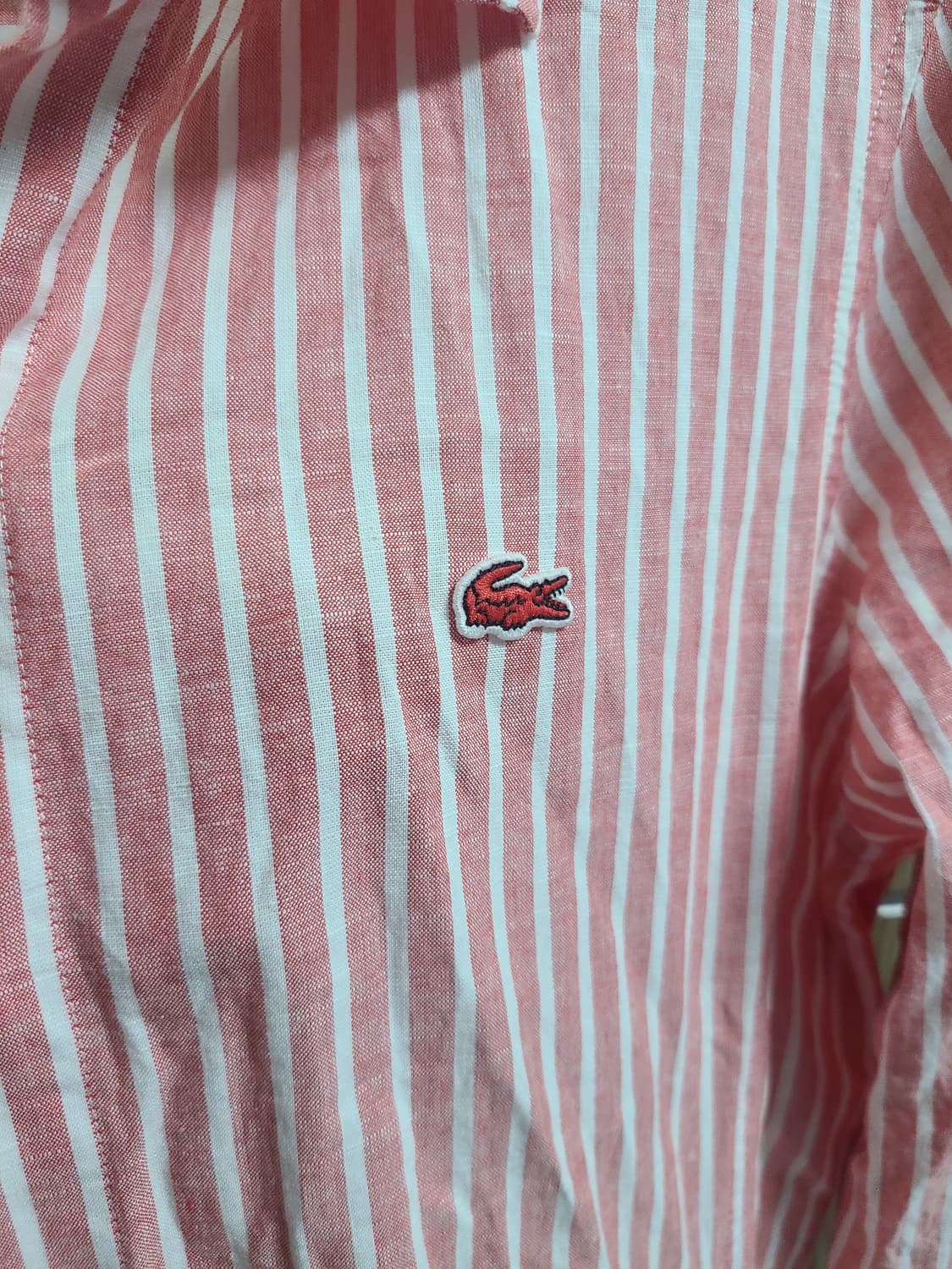 라코스테 스트라이프 벨티드 롱원피스 36 상품이미지3